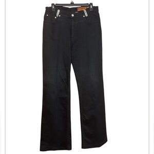 Lawman western style black jeans rhinestone size 9